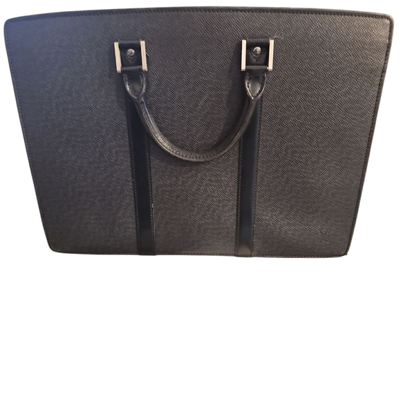 Louis Vuitton Black Tiaga Leather Unisex Briefcase - Picture 1 of 17